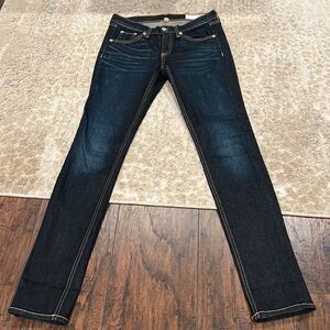 rag & bone JEANs Kensington skinny jeans size 26 dark wash EUC